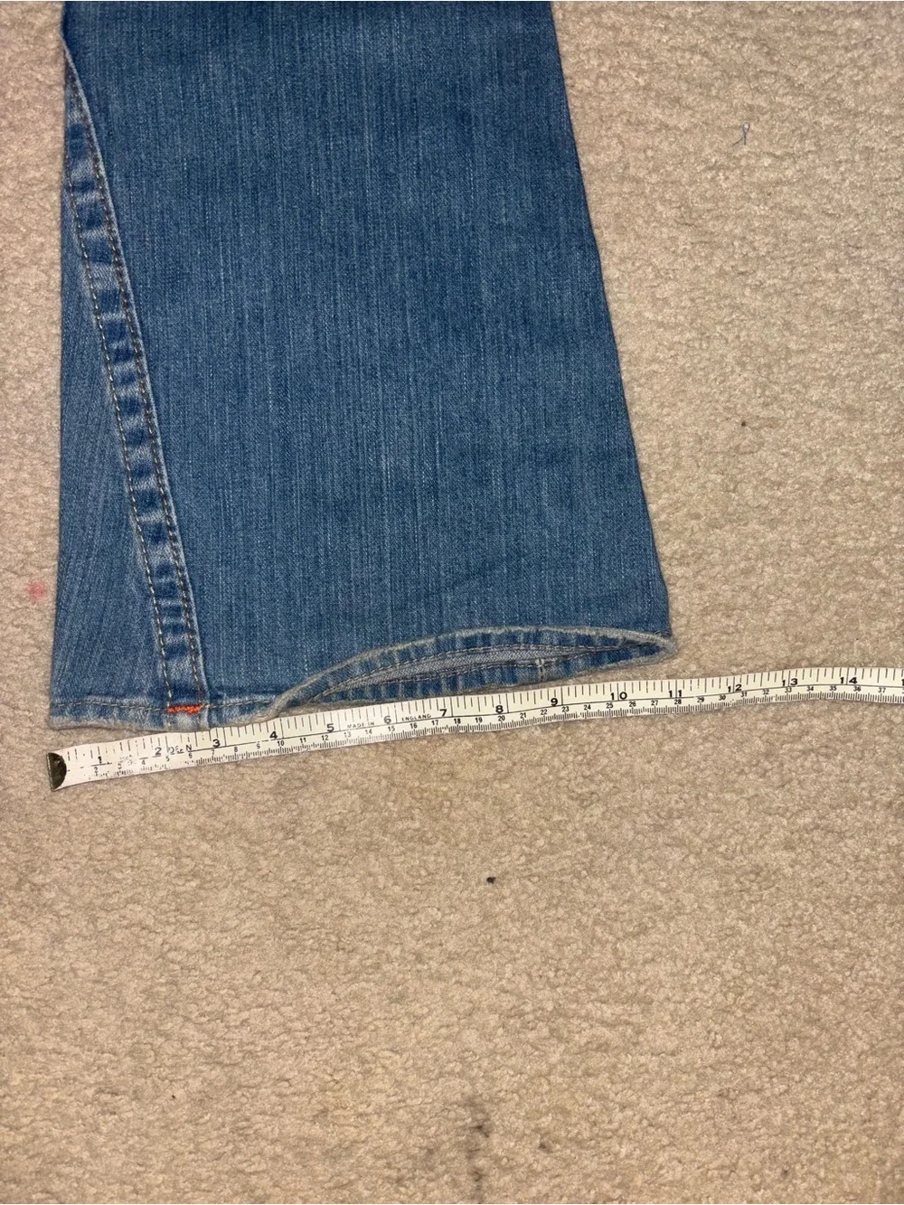 True Religion Joey Blue Denim Jeans Row Seat W 30 L 32 Actual 32”x32”